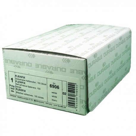 Durable Flexifix 8cm Fastener Wht P100