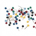 Map Pins Assorted Pk100 26941