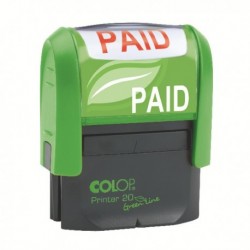Colop Green Line Stamp PAID GLP20PAID