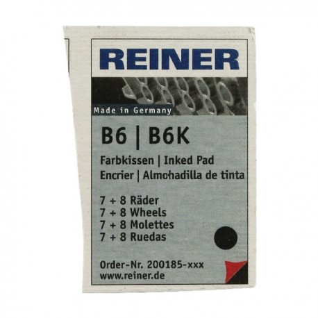 Colop Reiner B6/8K Repl Black Pad Pk2