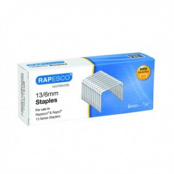 Rapesco Staples 6mm 13/6 Pk5000
