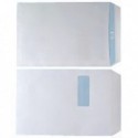 White C4 Window S/Seal Envelopes Pk250