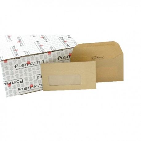 Postmaster DL Env Gummed Wndw Man Pk500