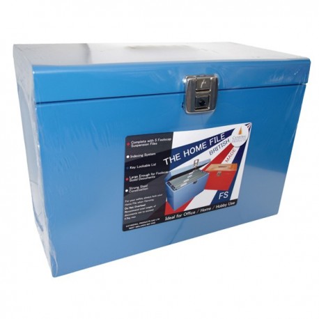 Cathedral Metal File Box HO FS Blue
