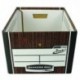 Fellowes Presto Storage Box Woodgrain