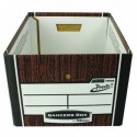 Fellowes Presto Storage Box Woodgrain