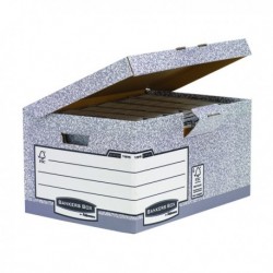 Fellowes Grey Fliptop Storage Box Pk10
