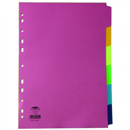 Concord 6-Pt Subj Divider Bright Asd A4