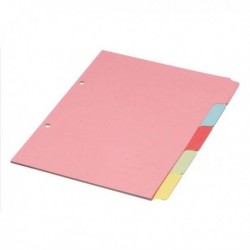 A4 Multi-Colour 5-Part Manilla Divider