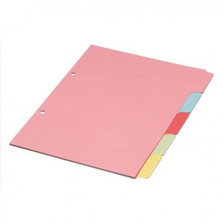 A4 Multi-Colour 5-Part Manilla Divider