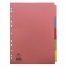 Concord 5-Prt Subject Divider A4 Asstd