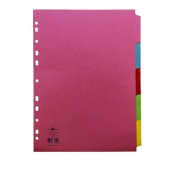 Concord 5-Part Dividers Reinf A4 Asstd