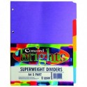 Concord 5-Pt Subj Divider Bright Asd A4