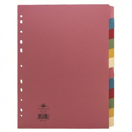 Concord 12-Part Subject Divider A4 Astd