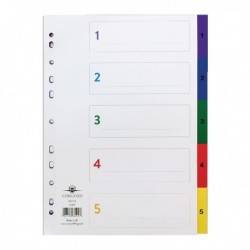Concord 1-5 Index Multicolour A4
