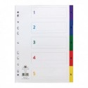 Concord 1-5 Index Multicolour A4