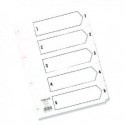Concord A5 Index 1-5 Board Clear Tabs