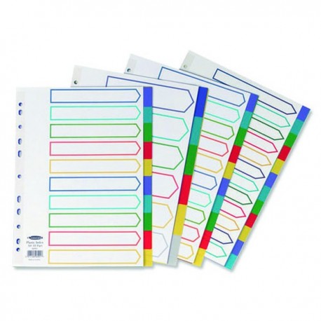 Concord 10-Part Multicolour Index A4