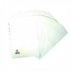 Elba 20-Part Divider 160gsm A4 White
