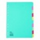 Elba 10-Pt Card Divider A4 Ex-Wide Asstd