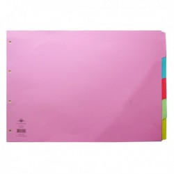 Concord 5-Pt Oblong Subj Divider A3 Astd