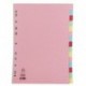 A4 Manilla Divider 15-Pt Pink/Multi Tabs