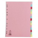 A4 Manilla Divider 15-Pt Pink/Multi Tabs