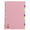 A4 Manilla Divider 15-Pt Pink/Multi Tabs
