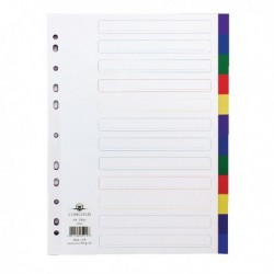 Concord 12-Part Multicolour Index A4