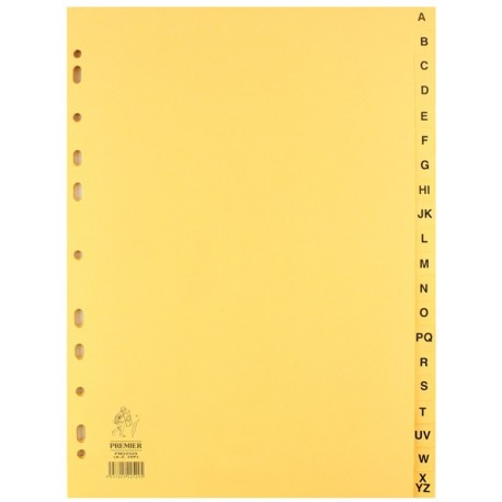 Buff A4 20-Part A-Z Index