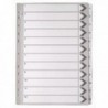 White A4 1-12 Mylar Index Dividers