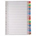 A4 Mylar Index 1-20 Multi-Colour