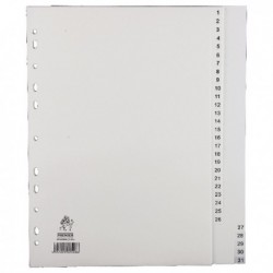 White A4 1-31 Index Dividers