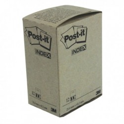 Post-it Index Tab 25mm Blue Pk12