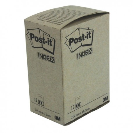 Post-it Index Tab 25mm Blue Pk12