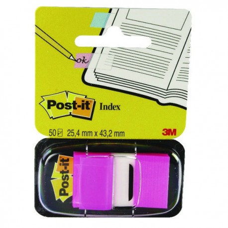 Post-it Pink Index Tab 25mm Pk12