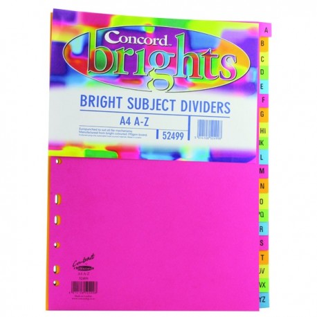 Concord 20-Pt A-Z Divider Asd A4 P10