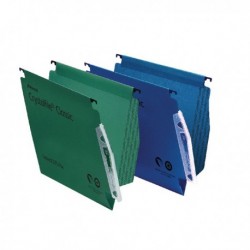 Rexel Crystalfile 15mm Latrl File Gn P50