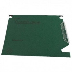 Rexel Crystalfile 15 mm Lat File Grn P50
