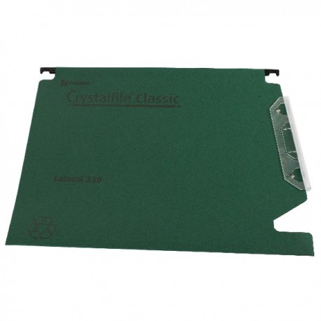 Rexel Crystalfile 15 mm Lat File Grn P50