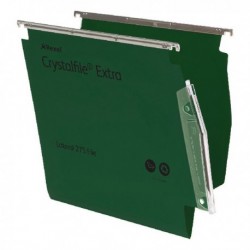 Rexel Crystalfile 15mm Latrl File Grn P25