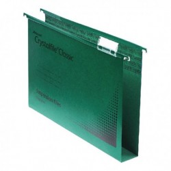 Rexel Crystalfile 30mm Latrl File Grn P25