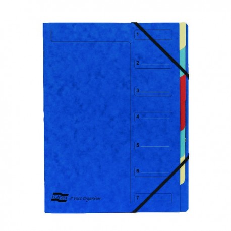 Europa 7-Part Organiser A4 Blue