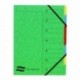 Europa 7-Part Organiser A4 Green