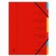 Europa 7-Part Organiser A4 Red