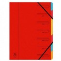 Europa 7-Part Organiser A4 Red