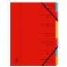 Europa 7-Part Organiser A4 Red