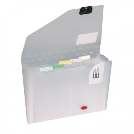 Snopake Expanding Organiser 6-Part Clr