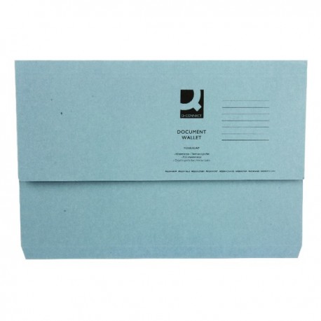 Blue Document Wallet 220gsm
