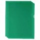 Green Cut Flush Folders Pk100